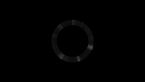 Sound wave isolated on black background. White circle sound wave equalizer. Audio technology dark concept and design under the concept of black emphasize simplicity or animated background.