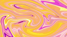 4K Video. Very Nice Abstract Colors Of Infinity Background Texture Video. Swirls of marble. Liquid Pink and yellow marble texture. Marble ink colorful. Fluid art 3D Abstract.