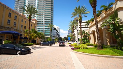 ST PETERSBURG, FL, USA - SEPTEMBER 8, 2020: Motion video reveal One St Petersburg Florida luxury highrise condominium