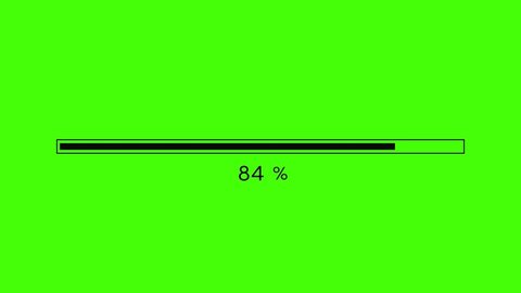 Loading Bar Animation On Green Stock Footage Video 100 Royalty Free 5428352 Shutterstock