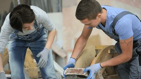Young people in craftsmanship professional training