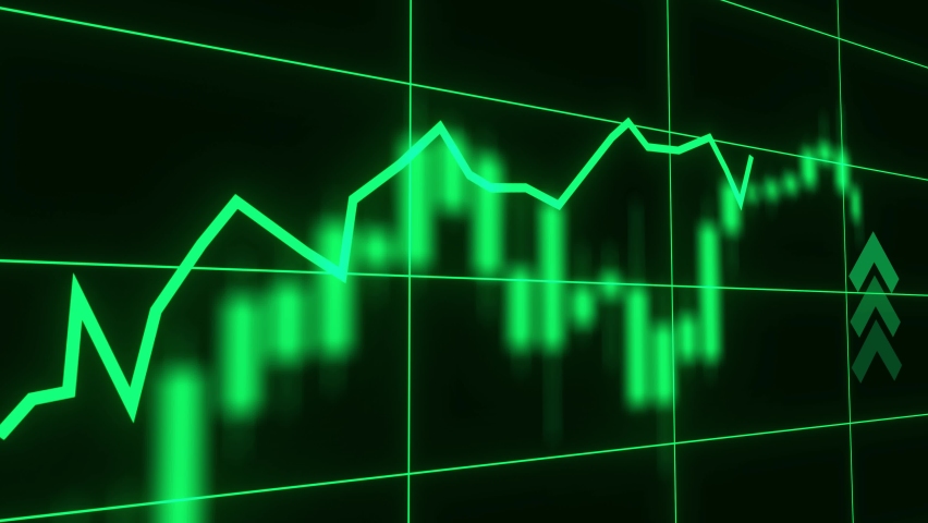 Stock market or forex trading candlestick graph for investment concept. Financial data chart showing a steady increase in profits. Bitcoin btc and cryptocurrency Royalty-Free Stock Footage #1059083501