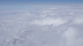 Flight above the clouds in 4k
