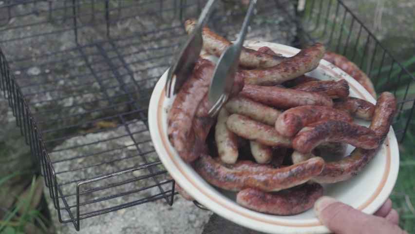 Cafes and restaurants, cooking, picnic, oriental kitchen concept - close-up men