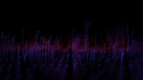 Abstract big data visualization. Futuristic infographics aesthetic design. Visual information complexity. Intricate data threads plot. Social network or business analytics representation. - Powered by Shutterstock - Get 15% off with code: PIKWIZARD15