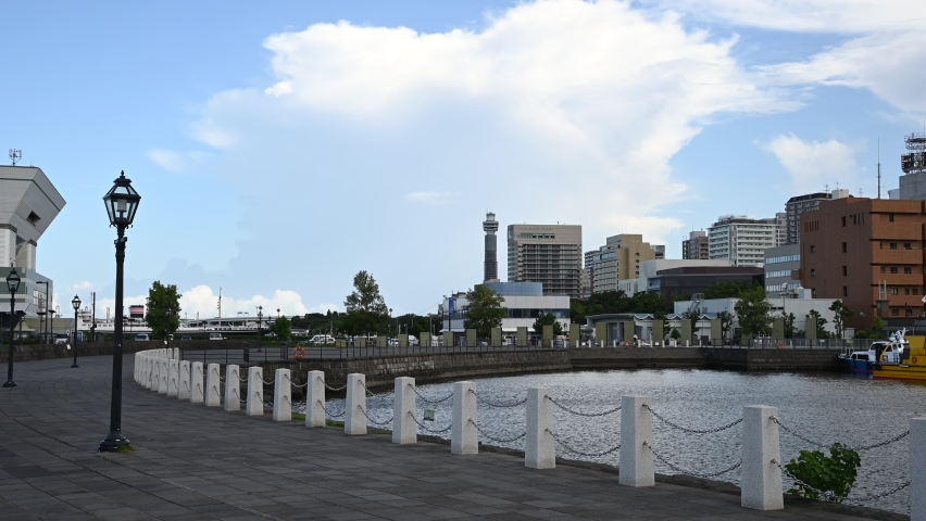 Yokohama, Japan.  Scenery around Osanbashi  pier.