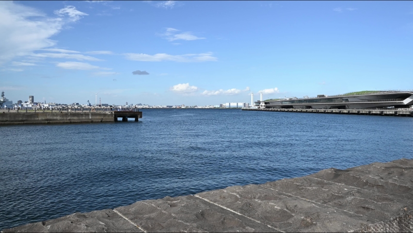 Yokohama, Japan.  Scenery around Osanbashi Pier.
