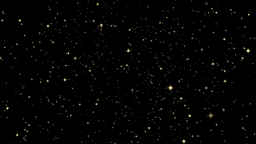Stars shine effect on black screen background animation. Twinkle festive or holiday decoration. Christmas golden star glow 4k animation. Chroma key seamless loop. Royalty-Free Stock Footage #1059195440