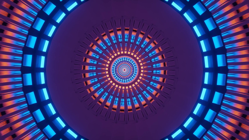 Blue gradient zigzag 4K Animation Loop Futuristic Sci Fi Lines Neon ...