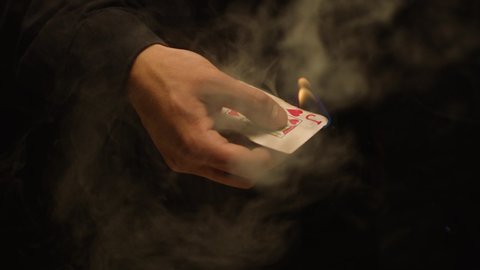 Ace Card Burning Stock Video Footage 4k And Hd Video Clips Shutterstock