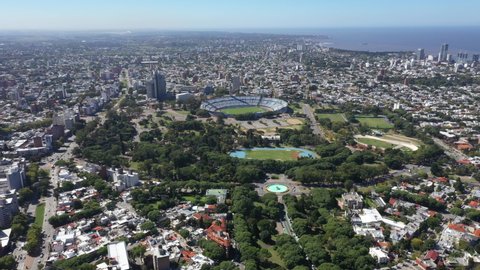 Montevideo, Uruguay: 2/7/2018: Stadium of Montevideo Uruguay