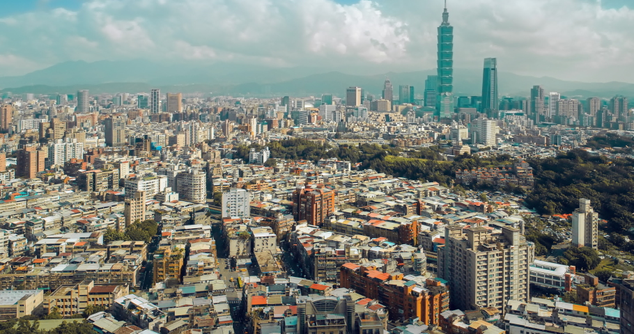 Hyperlapse of Taipei cityscape, Taiwan | Shutterstock HD Video #1059228155