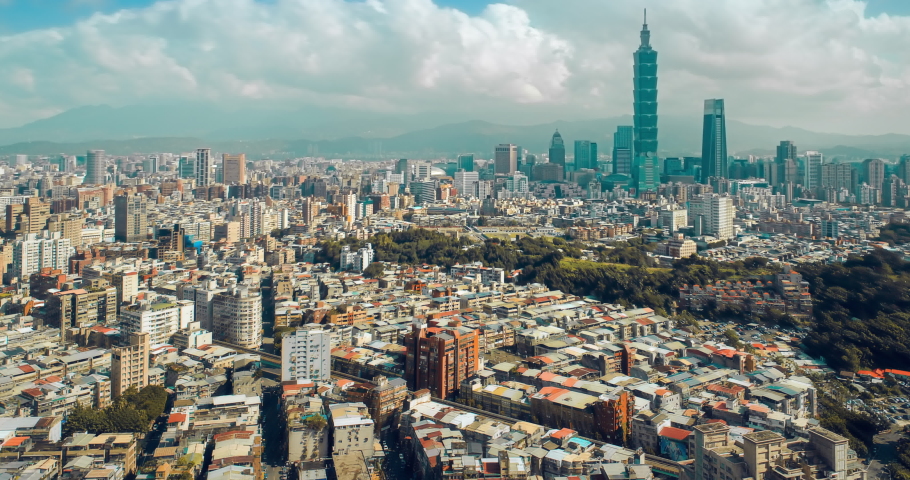 Hyperlapse of Taipei cityscape, Taiwan | Shutterstock HD Video #1059228155