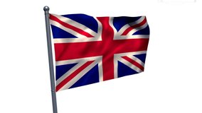 Digital composite video of financial data processing against UK flag waving. Global economy and finances concept - Powered by Shutterstock - Get 15% off with code: PIKWIZARD15