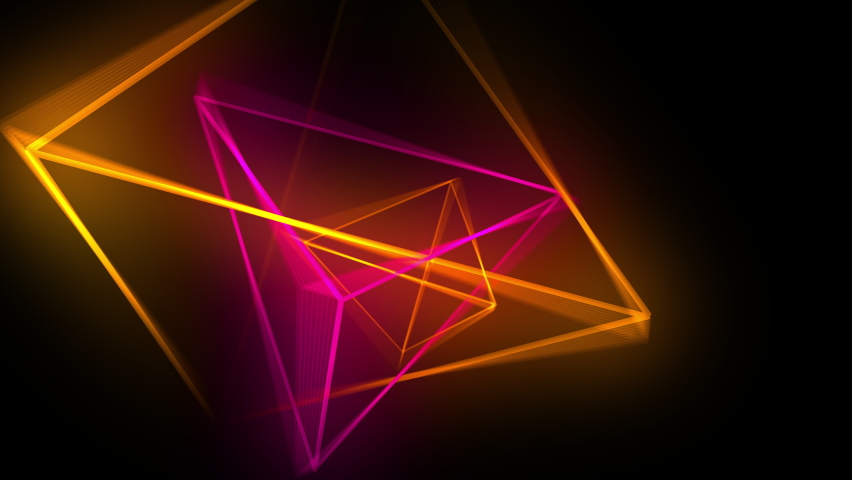 Growing Neon Triangle vj Loop | Shutterstock HD Video #1059242303