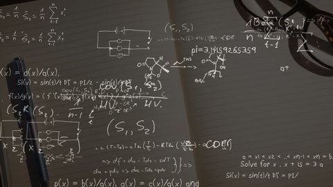 Animation Of Maths Equations Appearing Stock Footage Video 100 Royalty Free Shutterstock