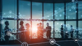 Business network concept. Group of businessperson. Teamwork. Human resources. - Powered by Shutterstock - Get 15% off with code: PIKWIZARD15