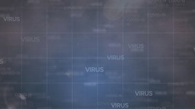 Animation of digital interface with graphs, statistics and spreading coronavirus Covid 19 cells. Global coronavirus pandemic concept digitally generated image. - Powered by Shutterstock - Get 15% off with code: PIKWIZARD15