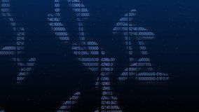 Animation of rotating DNA strand made of data processing and mathematical equations. Global coronavirus pandemic concept digitally generated image. - Powered by Shutterstock - Get 15% off with code: PIKWIZARD15