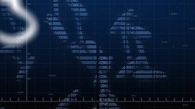 Animation of rotating DNA strand made of data processing and mathematical equations. Global coronavirus pandemic concept digitally generated image. - Powered by Shutterstock - Get 15% off with code: PIKWIZARD15