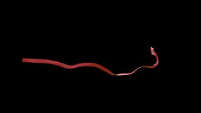 red beautiful ribbon swaying in the wind 3d with alpha channel - Powered by Shutterstock - Get 15% off with code: PIKWIZARD15