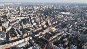 Kyiv - aerial view of the capital of Ukraine. Kiev