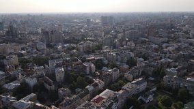 Kyiv - aerial view of the capital of Ukraine. Kiev