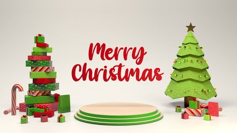 3d Animated Christmas Scene With の動画素材 ロイヤリティフリー Shutterstock