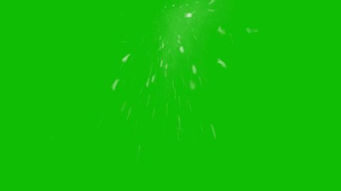 Dusty bullet hits on a wall with chunks of debris flying out . Powder explosion on black background. Impact dust particles. Green screen background slow-motion close up. VFX
