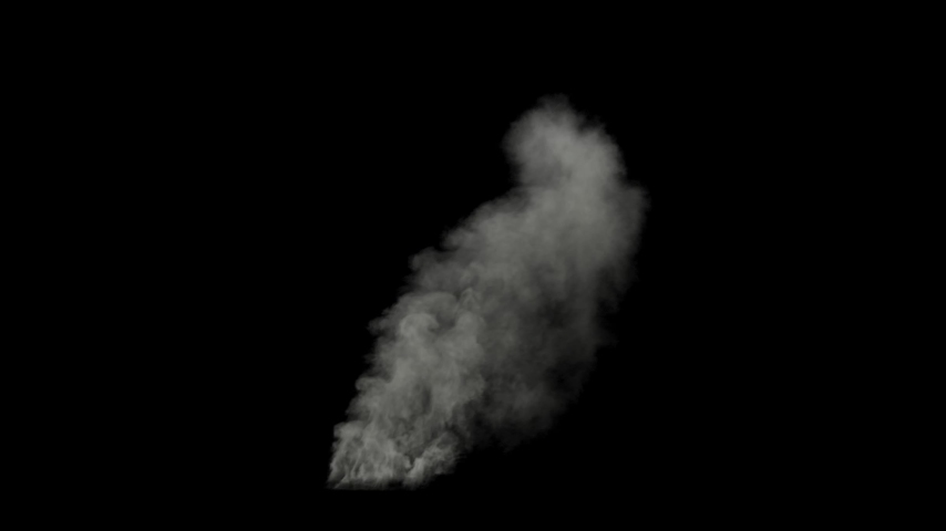 Light smoke in ruins scene, smoke scene with alpha, smoke column, atmospheric smoke plume | Shutterstock HD Video #1059310100
