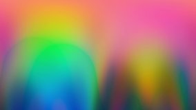 Abstract spectrum vaporwave holographic gradients, trendy colorful seamless 4K video loop in pastel neon colour