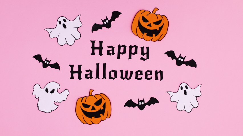 happy halloween text art for facebook