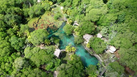 Calkiní el Remate Natural Reserve orbit drone water cenote