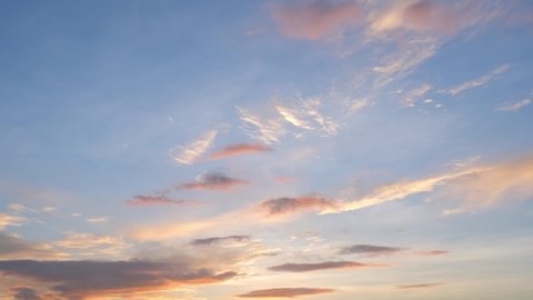 4K Sky Time lapse, Beautiful background, Sky Timelapse of skyscrapers, Blue sky with clouds and sun, Clouds At Sunrise.