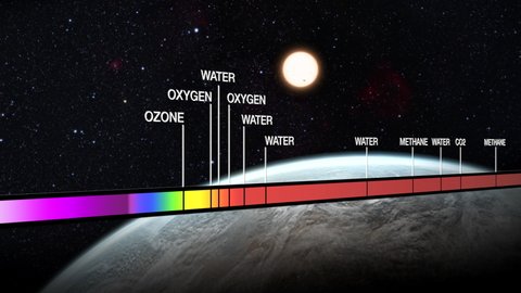 Spectral analysis of Earth and Sun. Astronomical spectroscopy.
Elements of this image furnished by NASA / ESA
