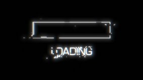 Loading glitch for video game design Design element able to loop seamless 4k