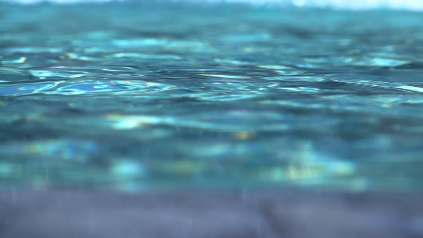 Blue water waves surface close up, beautiful background with copy space.  Royalty-Free Stock Footage #1059517781