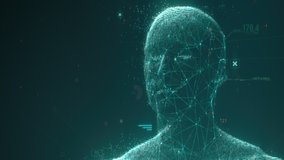 Artificial Intelligence face scanner. Facial recognition and biometric medical research concept - Powered by Shutterstock - Get 15% off with code: PIKWIZARD15