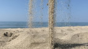 Cinemagraph - Seamless loop of sand on a beautiful beach. 