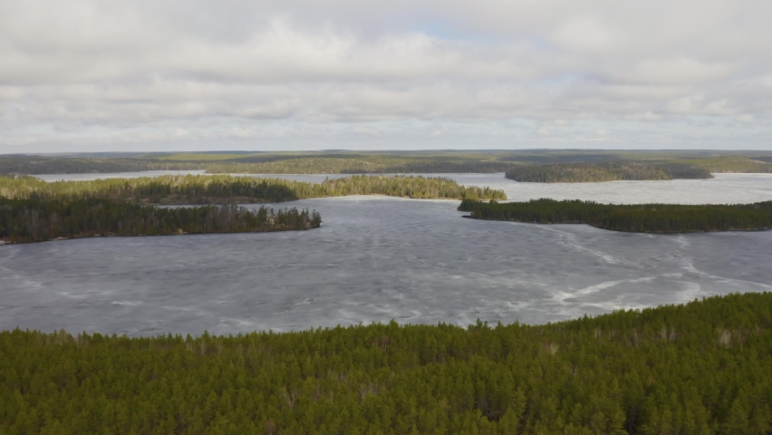 Spring Thaw in Lake of the Woods Northwestern Ontario