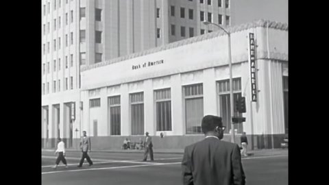 CIRCA 1950s - Tamar Electronics, Inc., the Summer Gyroscope Company, the Evening Outlook newspaper and Santa Monica City College are shown.