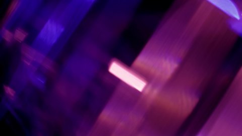 Lights glare and rays in pink, purple and blue blur abstract. natural crystal light 库存视频