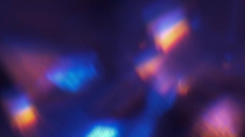 Prism Light Flares Overlay on Black blurred Background. 