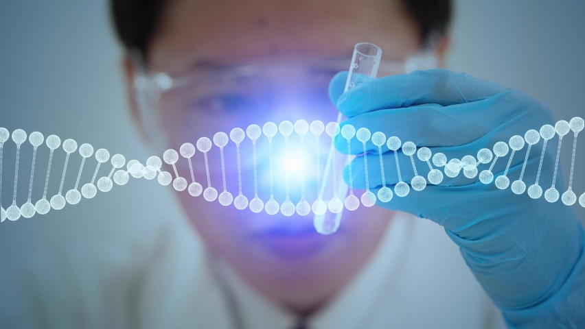 Gene therapy concept. Medical technology. Medtech. Royalty-Free Stock Footage #1059655073