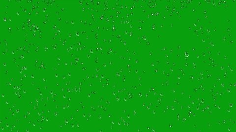 Falling rain drops on glass green screen motion graphics
