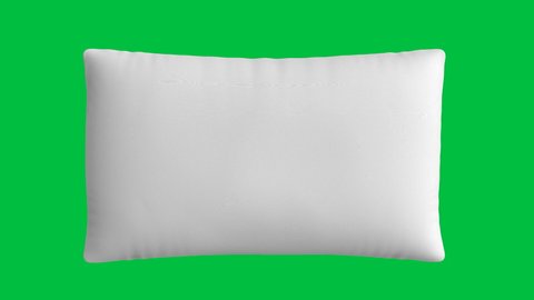 3d Rendering Soft White Pillow On Stock Footage Video (100% Royalty ...