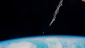 4K time lapse of lunar eclipse from space. Image courtesy of NASA.