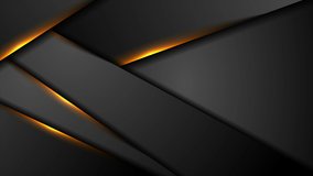 Black abstract corporate motion background with fiery orange glowing light. looping. Video animation Ultra HD 4K 3840x2160
