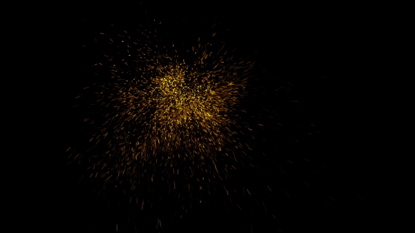 4K Sparks hits on Black Background, Sparks Over Black (ULTRA HD, UHD, 4K). Spark Wall created by Gun Powder Sparks Falling. Slow Motion. Sparks On Black (ADD MODE).