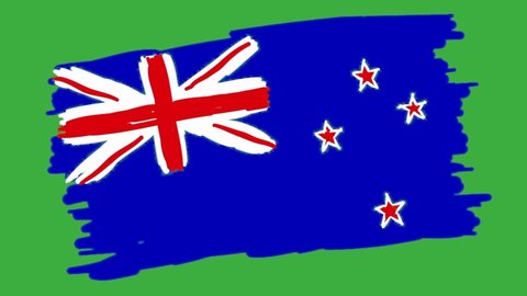 New Zealand flag and map package 
